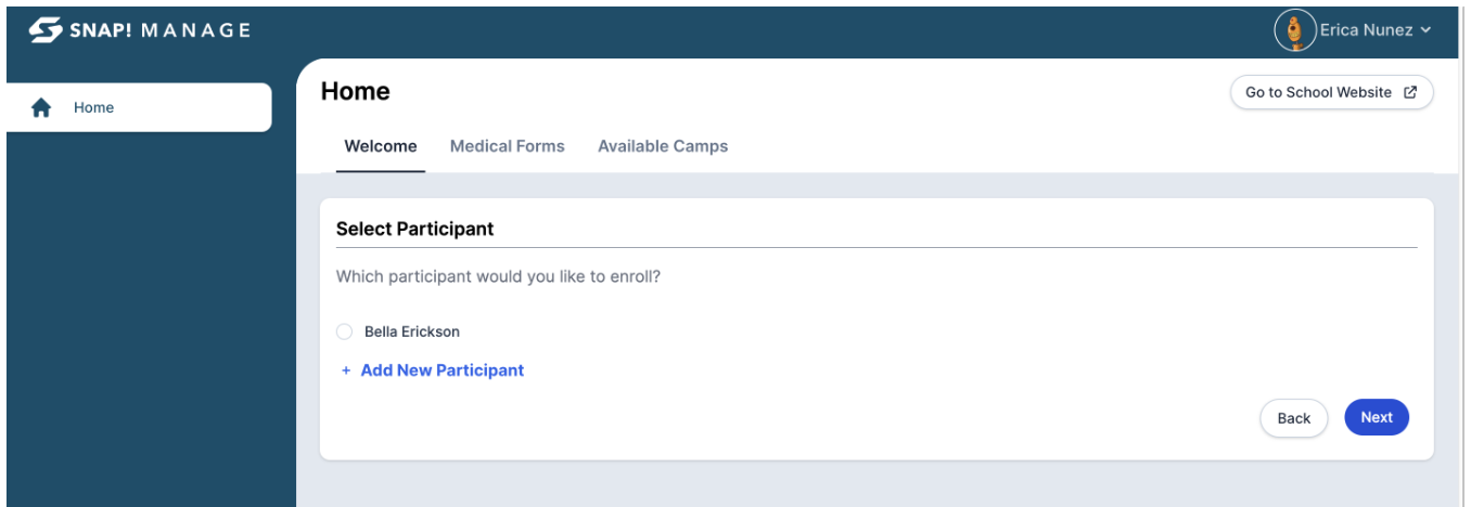 How to add a new/additional student (participant)