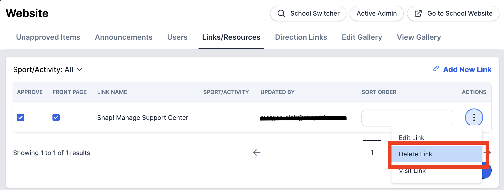 How to Add/Remove Links and Resources