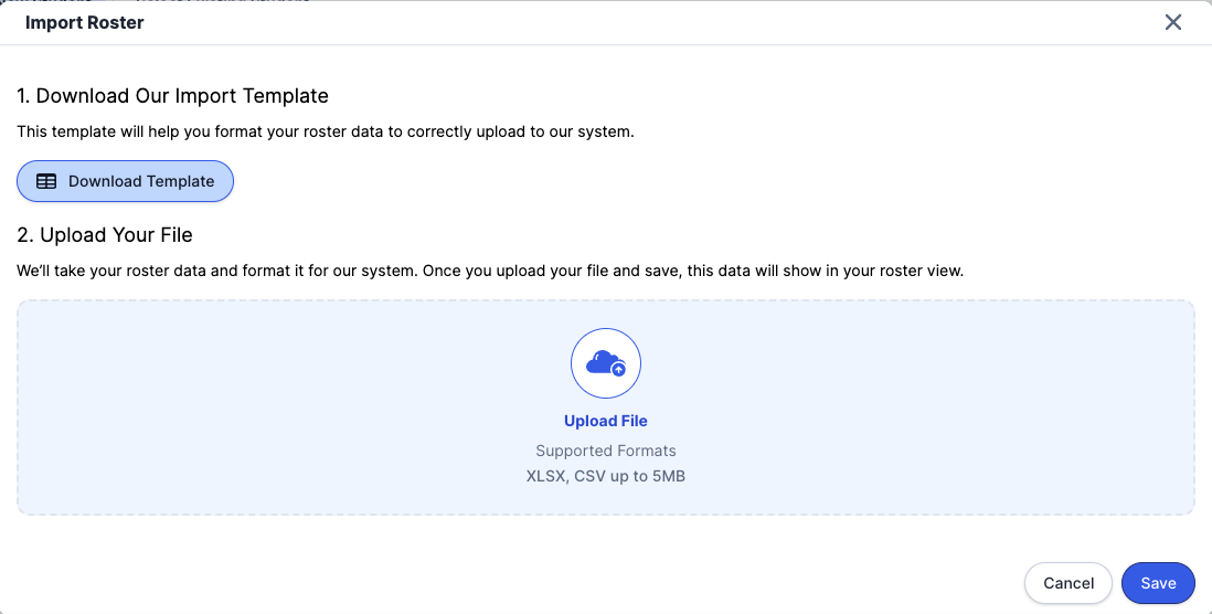 How to Import Rosters