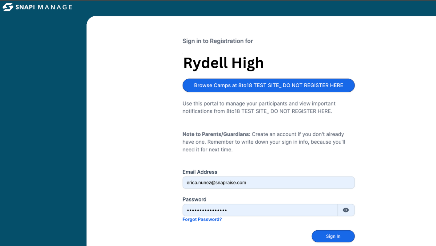 How to register - Returning Users