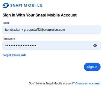 Signing in to Spend
